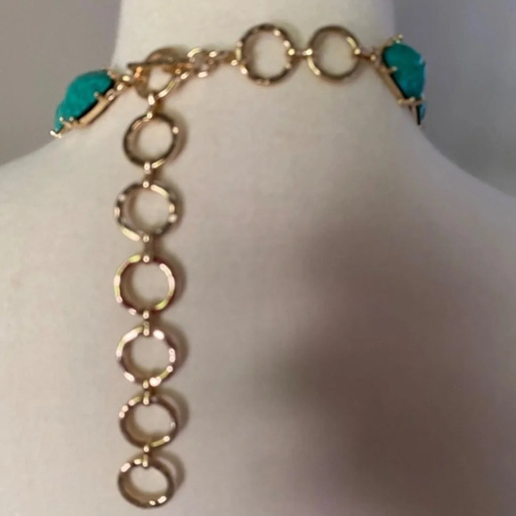 Amrita Singh Green & Gold Statement Necklace - Picture 7 of 7